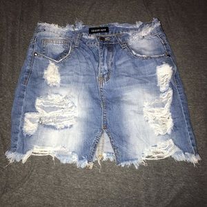 Fashion Nova Jean Skirt